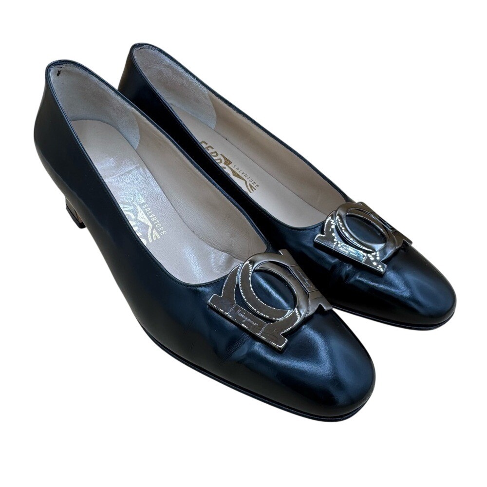 Salvatore Ferragamo Vintage Firenze Block Heel Pumps, Women's Size 8.5 AA,โ GUC